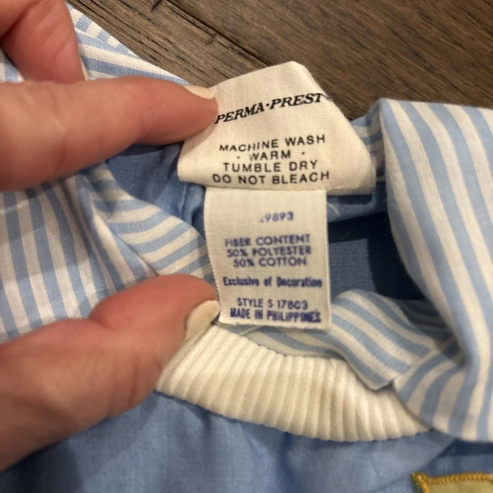 Vtg Sears Winnie The Pooh‎ Bear Newborn Baby Disney 2 Pc Retro Photo Outfit Blue